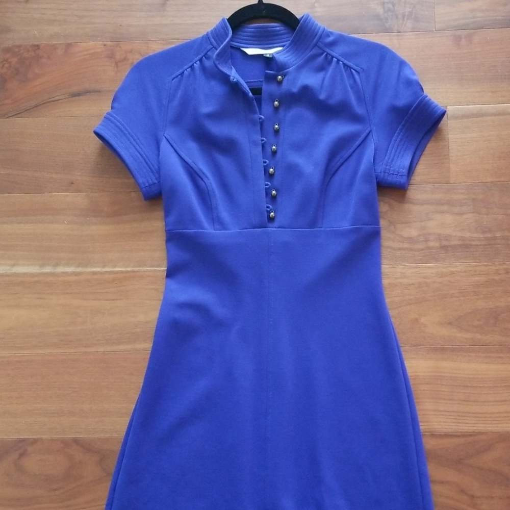 Diane Von Furstenberg Purple Asian Dress Size 4